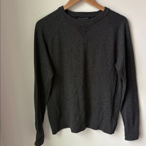 American Giant Wool Blend Sweater in Grey Pull On Soft Business Casual Size S